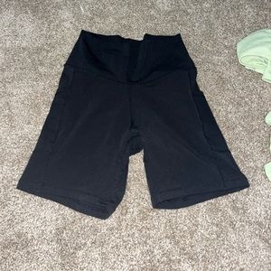 Black biker shorts